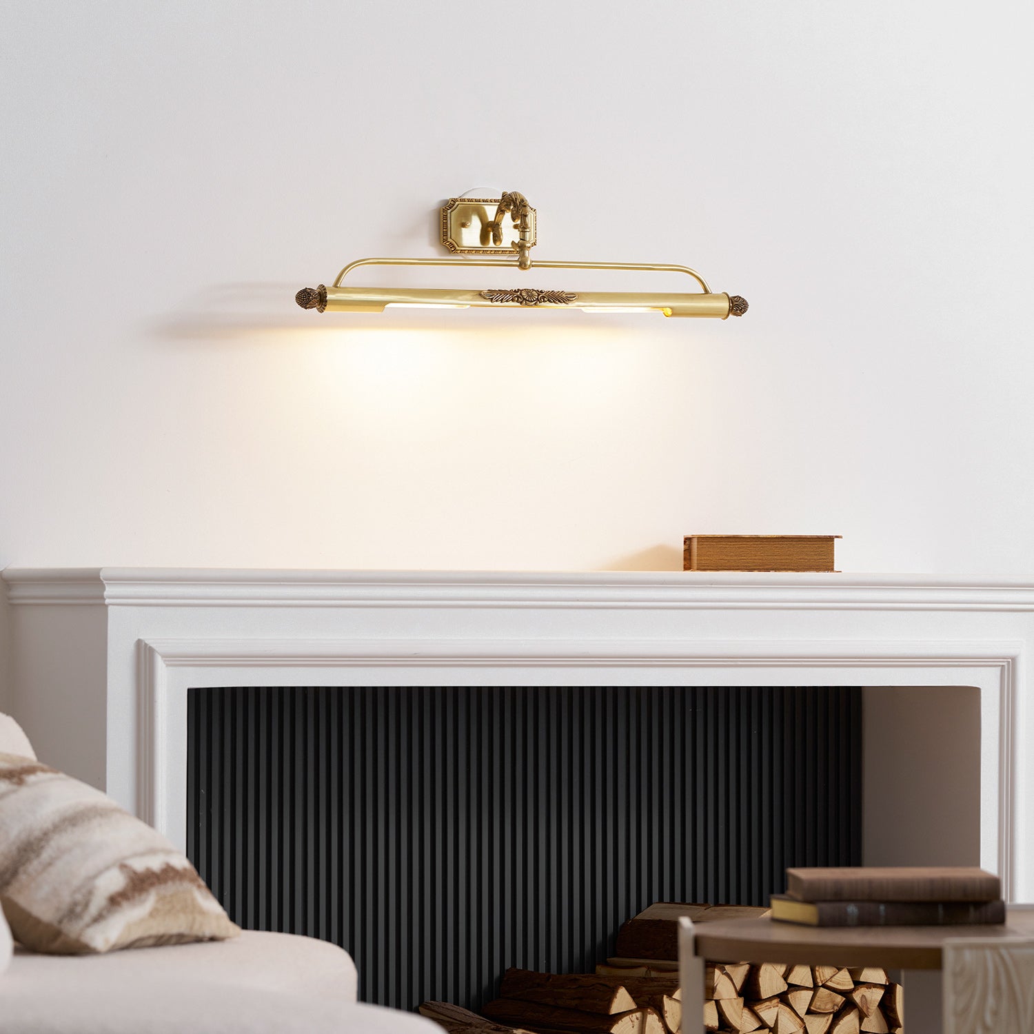 Galerie Brass Picture Light-Home & Garden > Lighting > Picture Lights-Laren Fete-L 45cm x H 15.5cm / L 17.7″ x H 6.1″-Brass-Laren Fete
