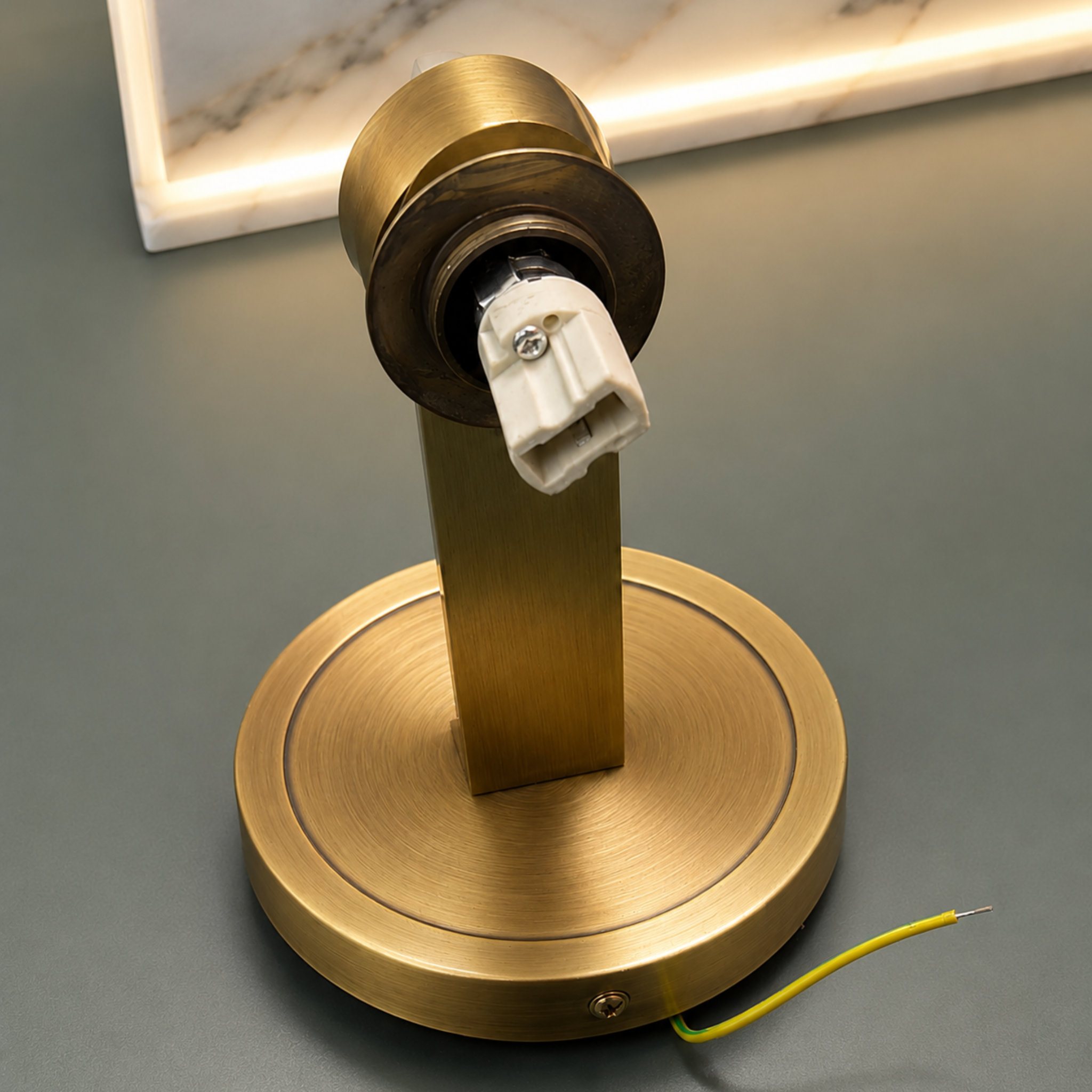 : Gemini Marble Dual Globe Wall Sconce-Home & Garden > Lighting > Wall Lights & Sconces-Laren Fete-Small-White Light-Laren Fete