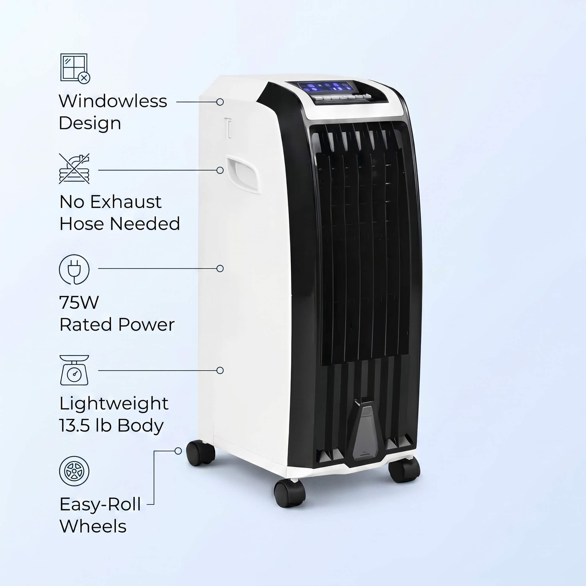 Glacius Windowless Portable Air Conditioner-Home & Garden > Heating, Cooling & Air > Air Conditioners-Laren Fete-Laren Fete