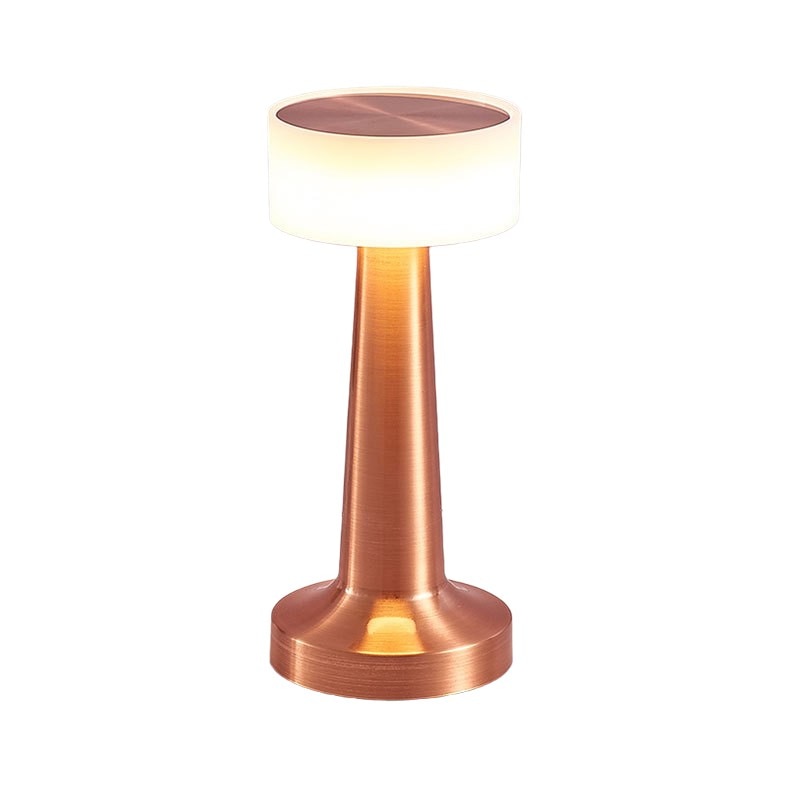 Halo Cordless Disc Table Lamp-Home & Garden > Lighting > Table Lamps-Laren Fete-Rose Gold-Laren Fete
