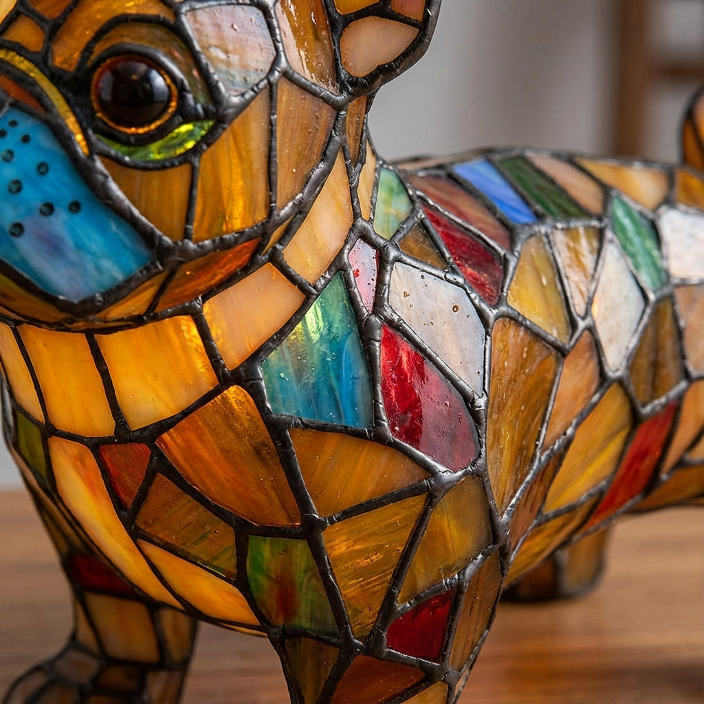 Handcrafted Dog Breed Accent Lamp-Home & Garden > Lighting > Table Lamps-Laren Fete-French Bulldog-Laren Fete
