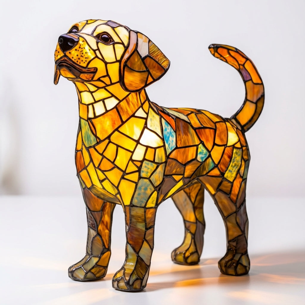 Handcrafted Dog Breed Accent Lamp-Home & Garden > Lighting > Table Lamps-Laren Fete-Labrador-Laren Fete