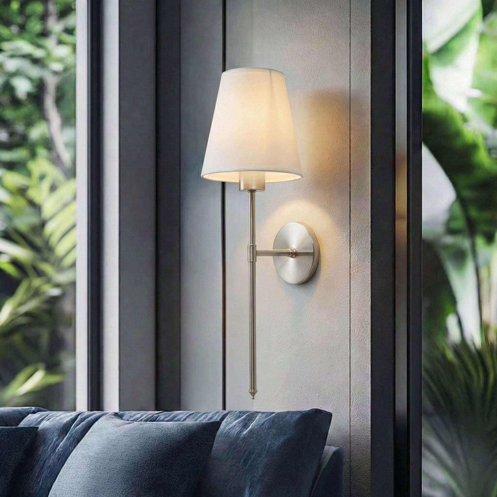 Haven Rechargeable Fabric Wall Sconce-Home & Garden > Lighting > Wall Lights & Sconces-Laren Fete-Black-Laren Fete