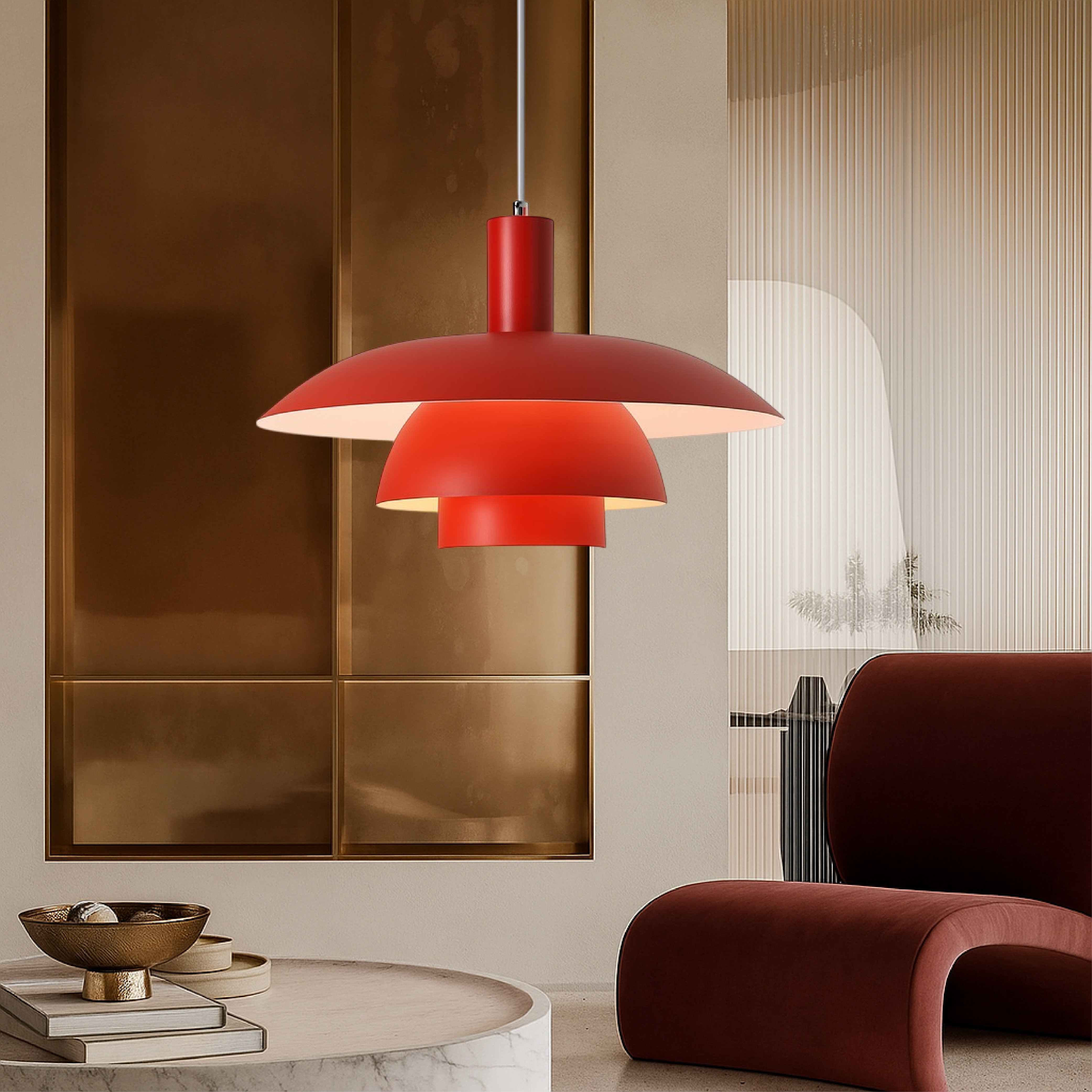 Iris Black Pendant Light | Scandinavian Metal, LED 10