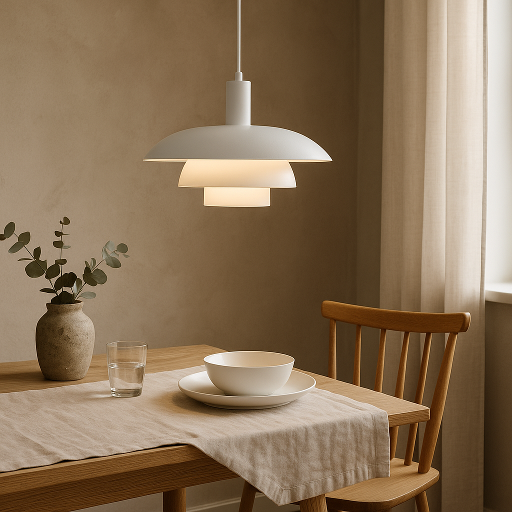 Iris Black Pendant Light | Scandinavian Metal, LED 14
