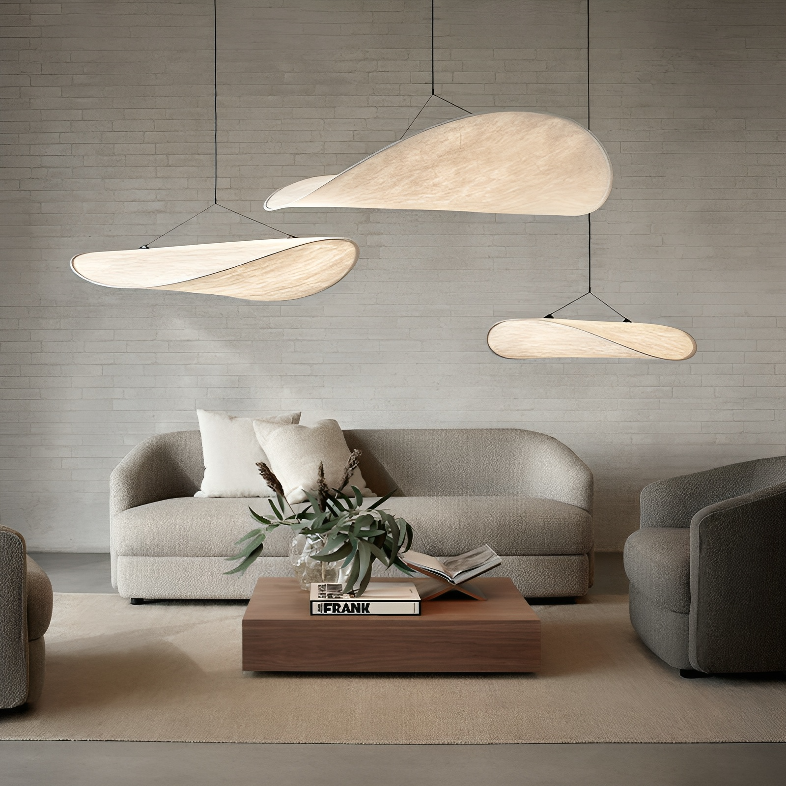 Javari Black Pendant Light | Silk Shade, Modern Minimalist 0