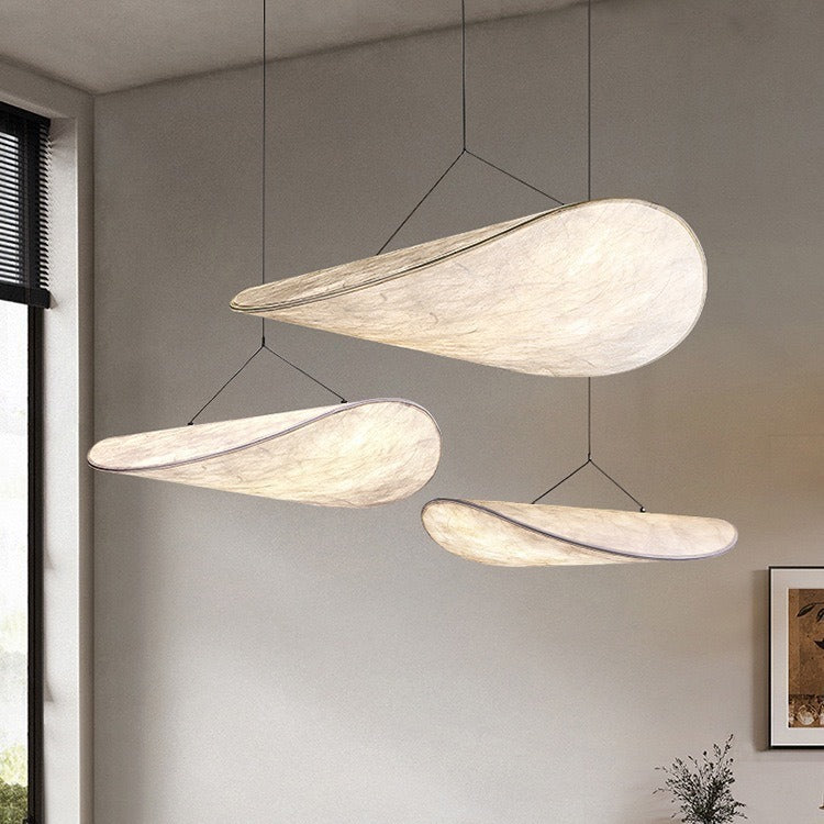 Javari Black Pendant Light | Silk Shade, Modern Minimalist 3