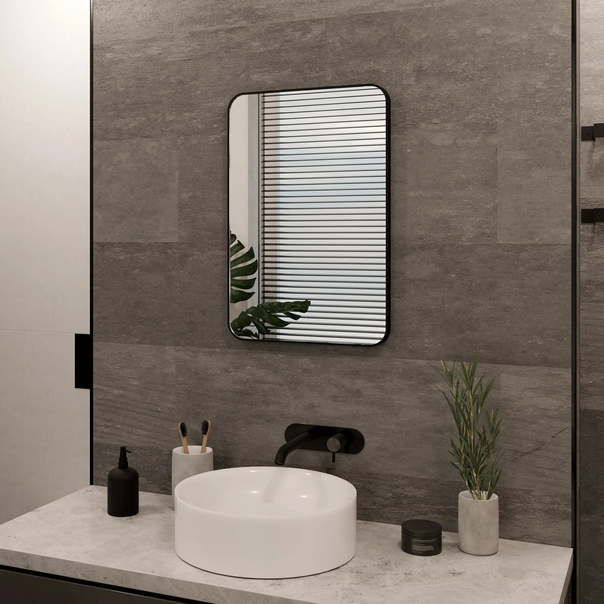 Jett Bathroom Mirror | Slim Frame, Rotatable Design 0