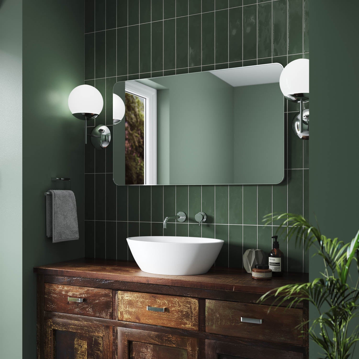 Jett Bathroom Mirror | Slim Frame, Rotatable Design 1