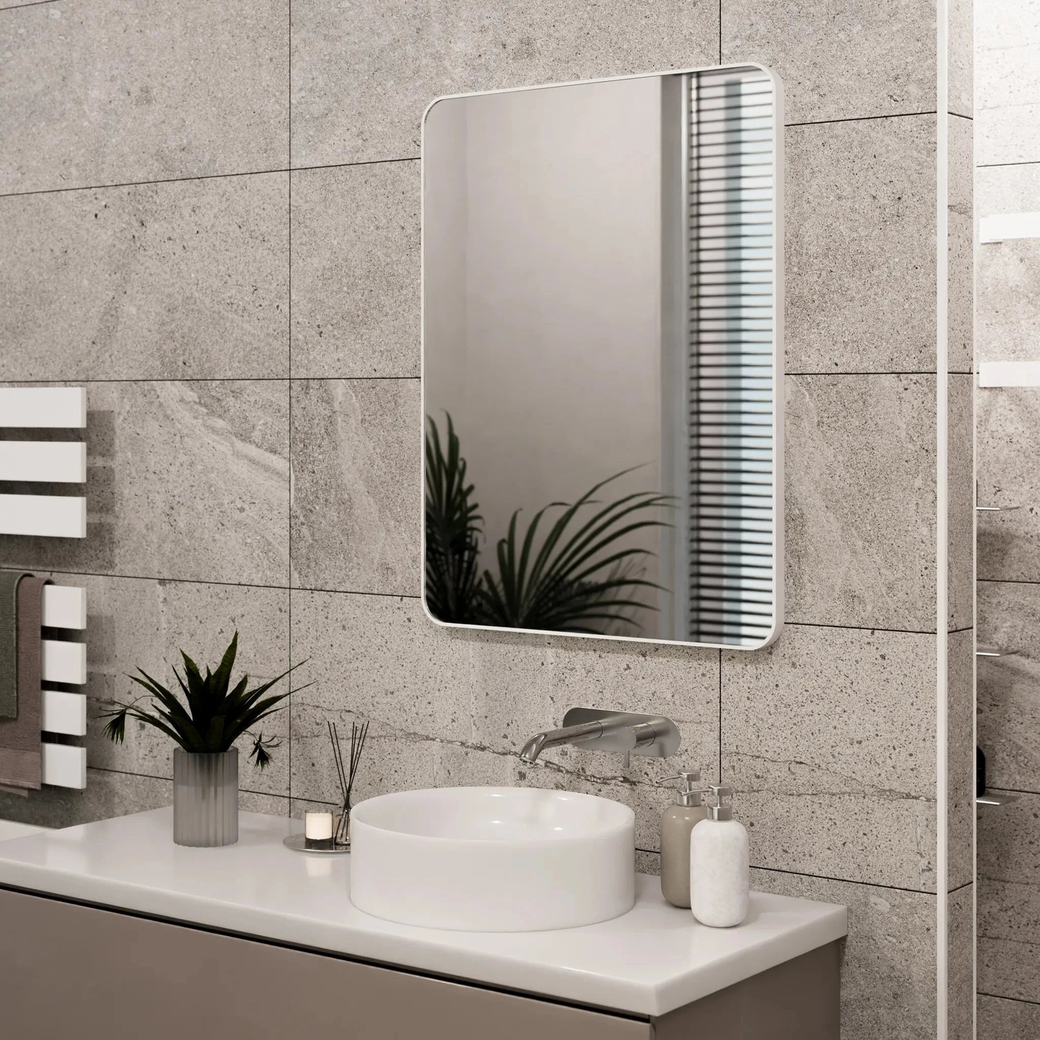 Jett Bathroom Mirror | Slim Frame, Rotatable Design 13