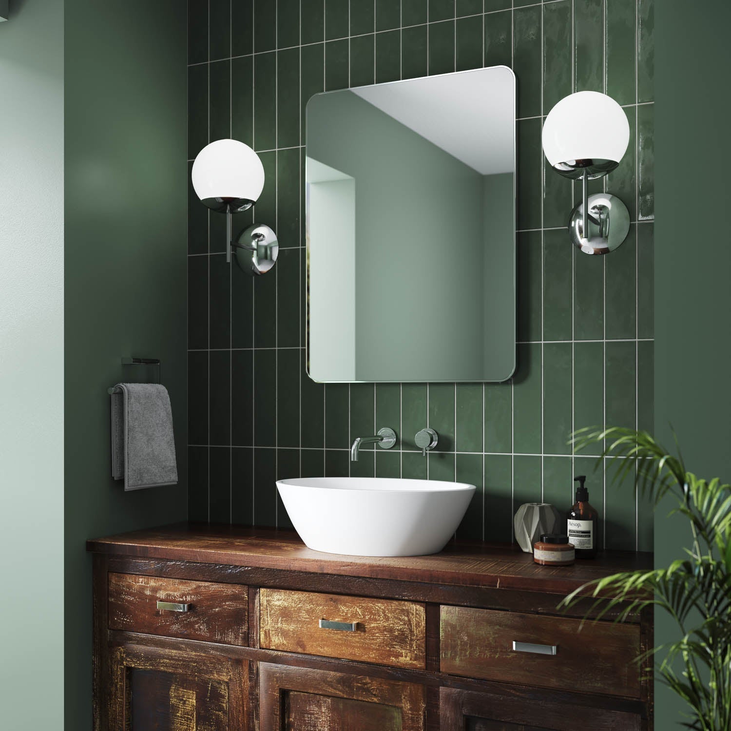Jett Bathroom Mirror | Slim Frame, Rotatable Design 17