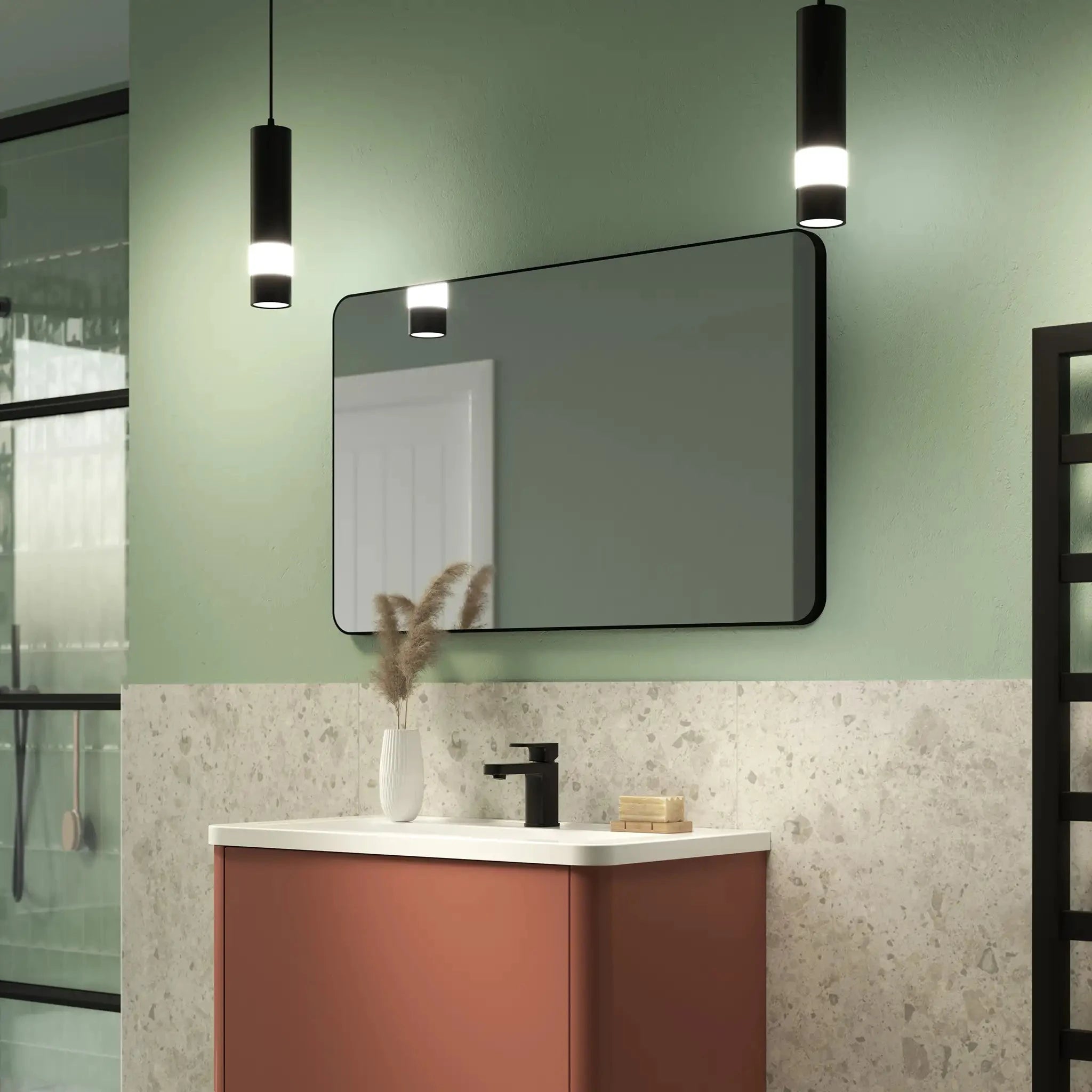 Jett Bathroom Mirror | Slim Frame, Rotatable Design 6