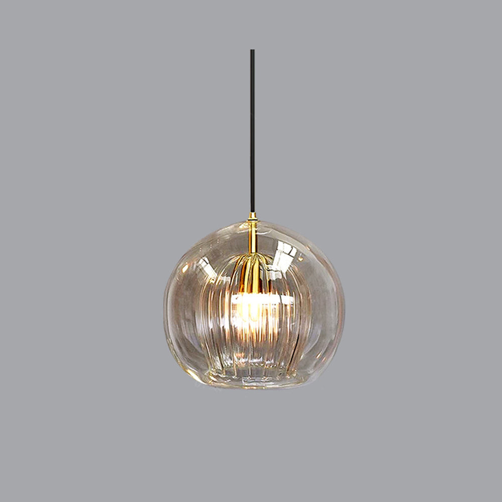 Juno Pendant Light | Clear and Amber Glass, Modern Kitchen Pendant Lighting 5