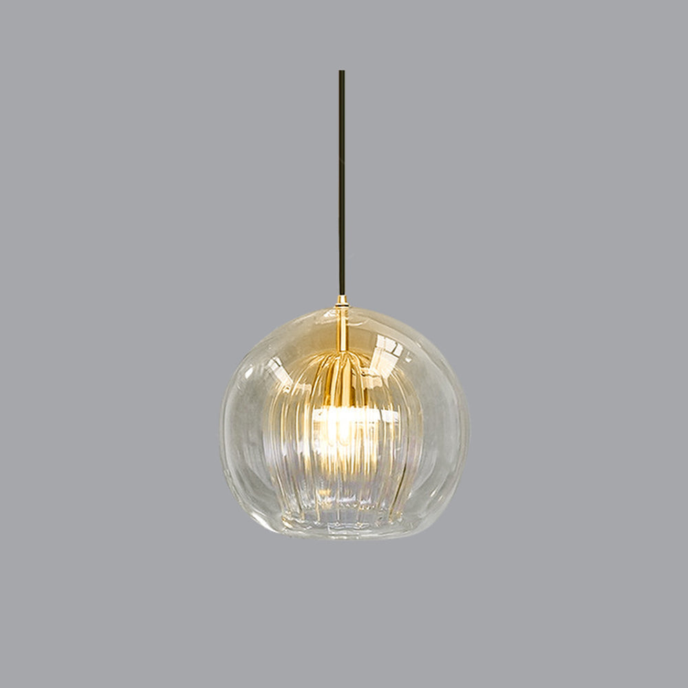 Juno Pendant Light | Clear and Amber Glass, Modern Kitchen Pendant Lighting 6