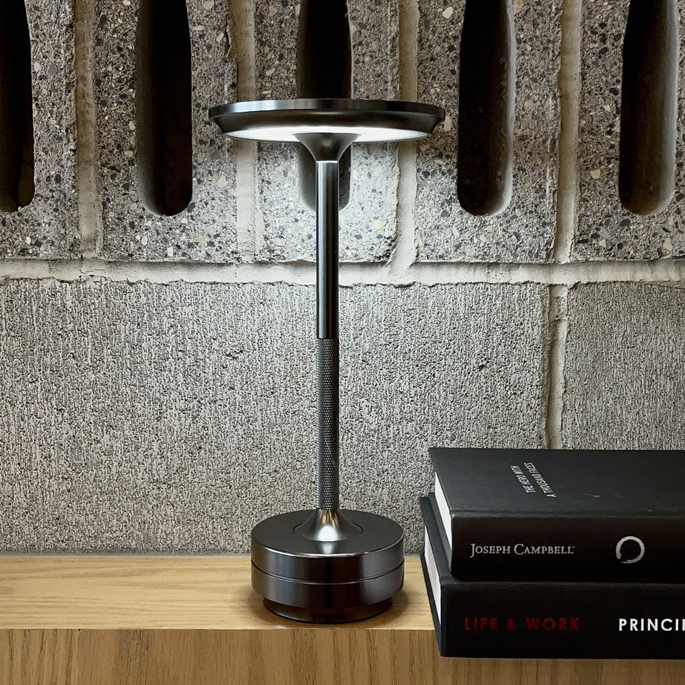 Kova Aluminium Cordless Table Lamp-Home & Garden > Lighting > Table Lamps-Laren Fete-Black-Laren Fete