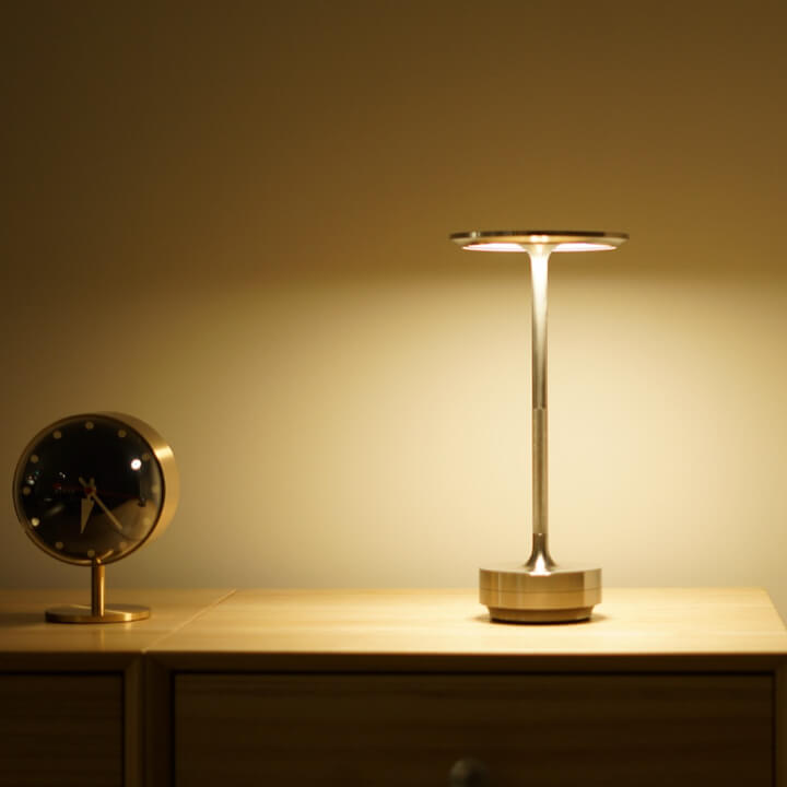 Kova Aluminium Cordless Table Lamp-Home & Garden > Lighting > Table Lamps-Laren Fete-Gold-Laren Fete