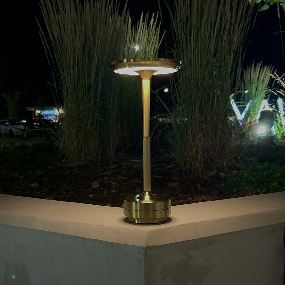 Kova Aluminium Cordless Table Lamp-Home & Garden > Lighting > Table Lamps-Laren Fete-Gold-Laren Fete