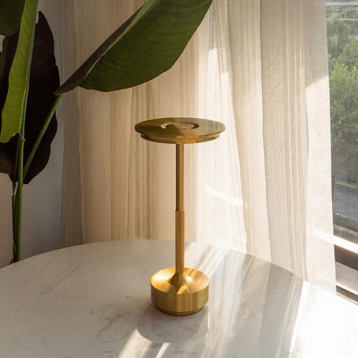 Kova Aluminium Cordless Table Lamp-Home & Garden > Lighting > Table Lamps-Laren Fete-Gold-Laren Fete