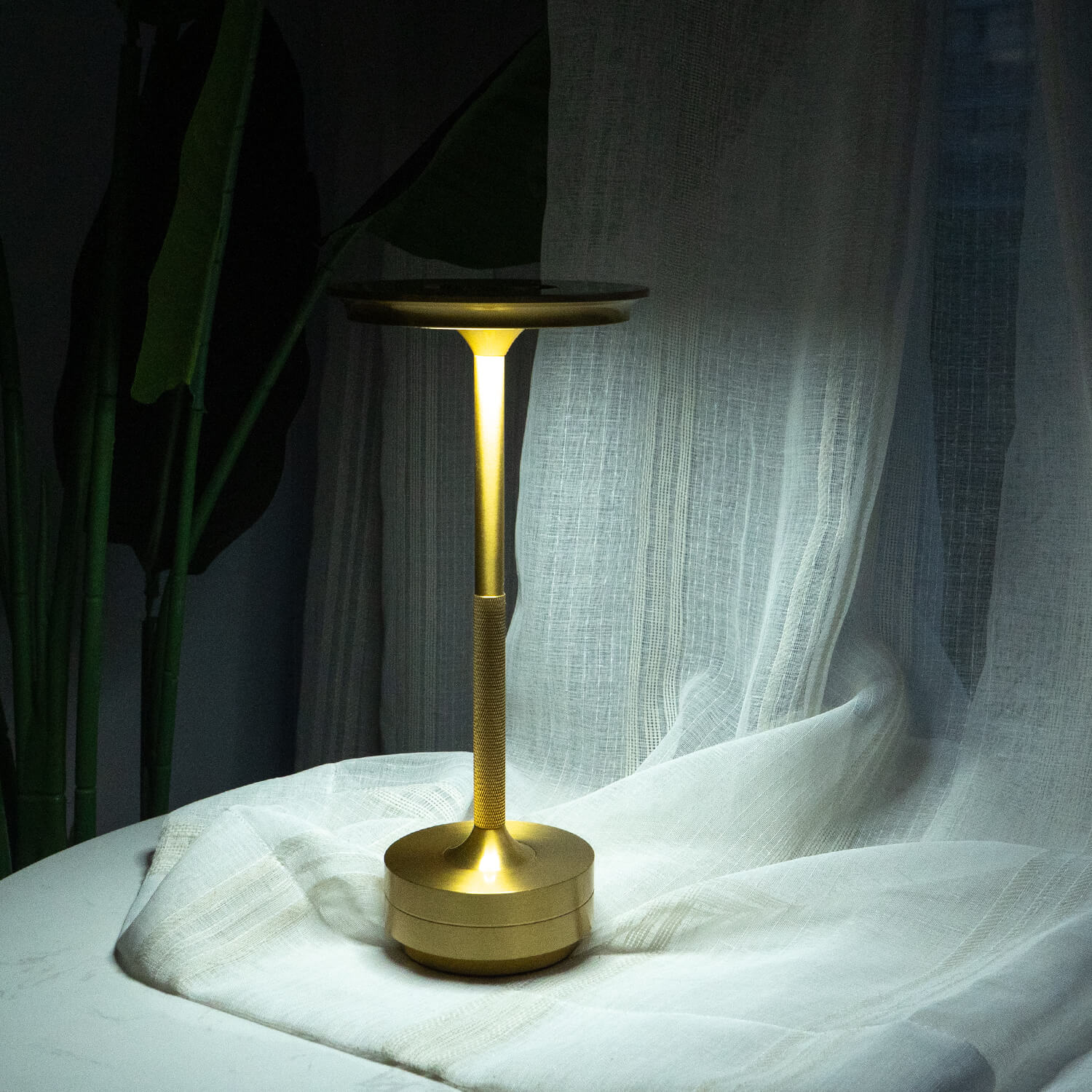 Kova Aluminium Cordless Table Lamp-Home & Garden > Lighting > Table Lamps-Laren Fete-Gold-Laren Fete
