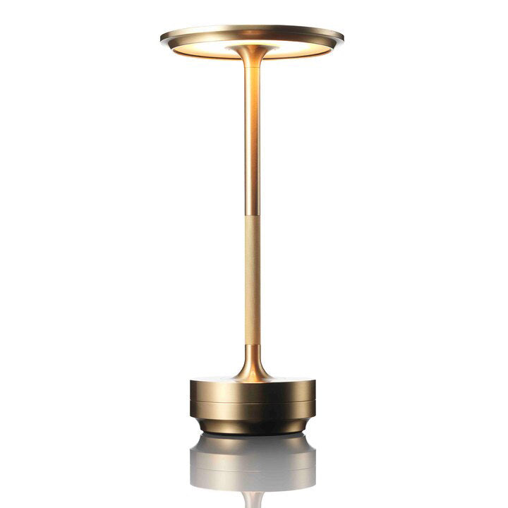 Kova Aluminium Cordless Table Lamp-Home & Garden > Lighting > Table Lamps-Laren Fete-Gold-Laren Fete