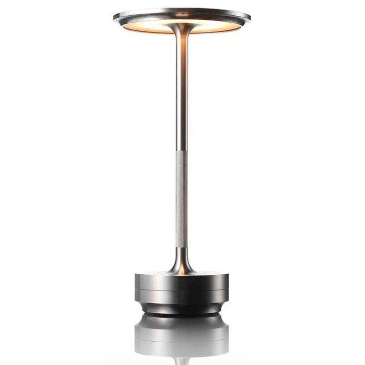 Kova Aluminium Cordless Table Lamp-Home & Garden > Lighting > Table Lamps-Laren Fete-Silver-Laren Fete