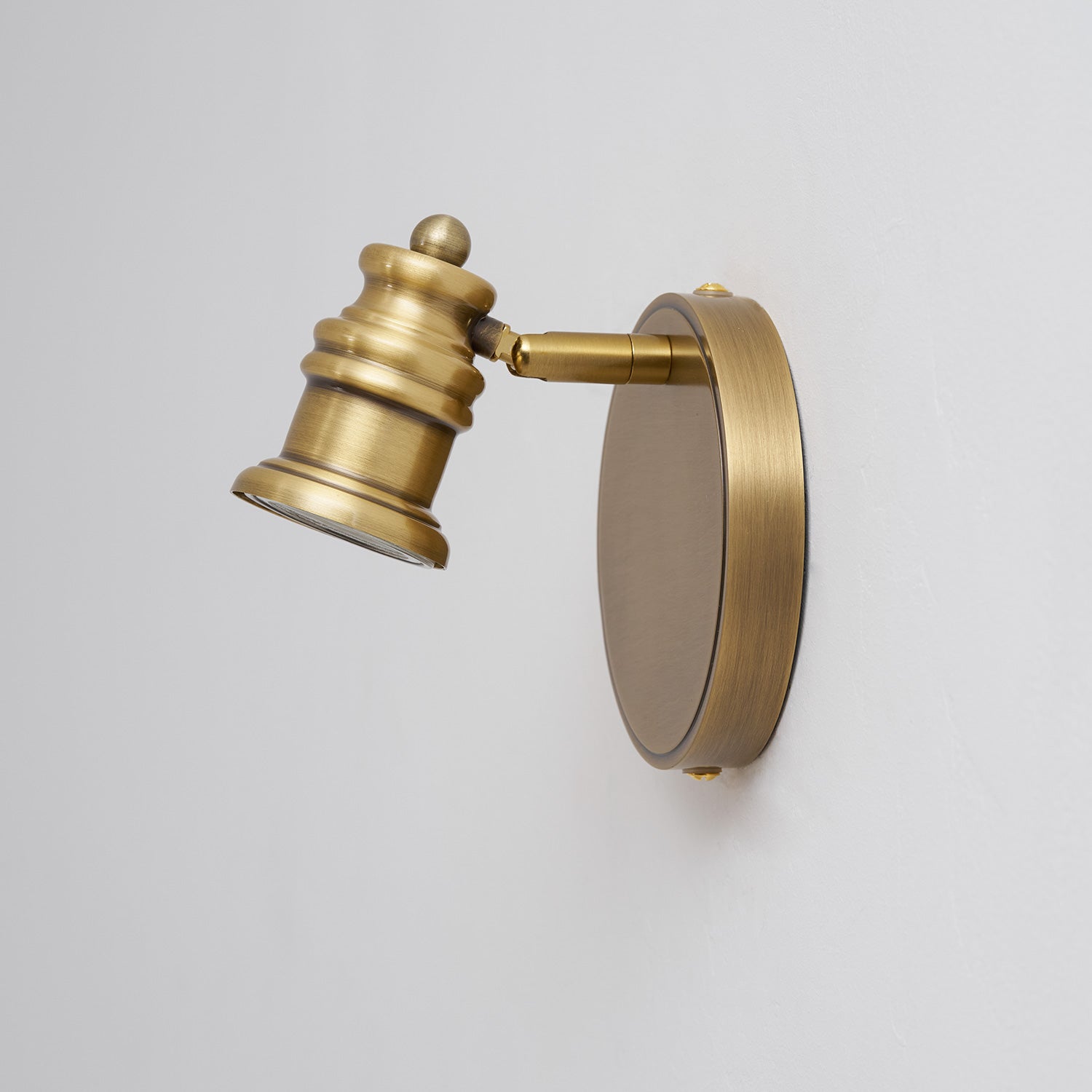 Linea Brass Spotlight Bar-Home & Garden > Lighting > Wall Lights & Sconces-Laren Fete-1 heads L 11.5cm x H 13cm / L 4.5″ x H 5.1″-Brass-Warm Light-Laren Fete