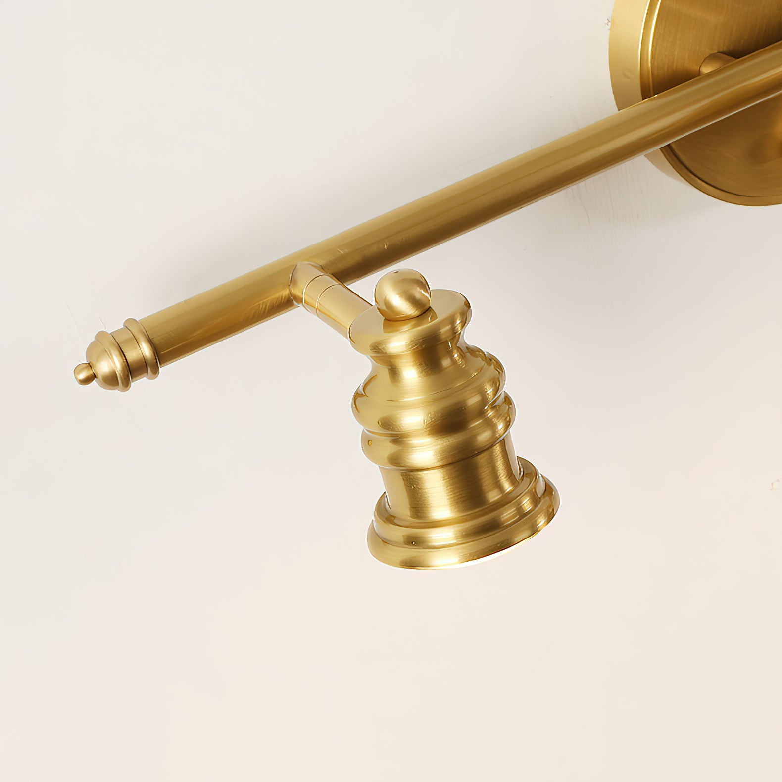Linea Brass Spotlight Bar-Home & Garden > Lighting > Wall Lights & Sconces-Laren Fete-1 heads L 11.5cm x H 13cm / L 4.5″ x H 5.1″-Brass-Warm Light-Laren Fete