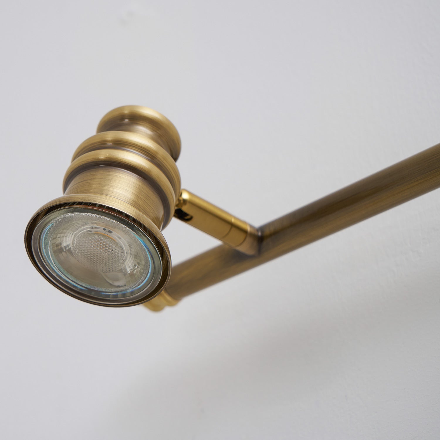Linea Brass Spotlight Bar-Home & Garden > Lighting > Wall Lights & Sconces-Laren Fete-1 heads L 11.5cm x H 13cm / L 4.5″ x H 5.1″-Brass-Warm Light-Laren Fete