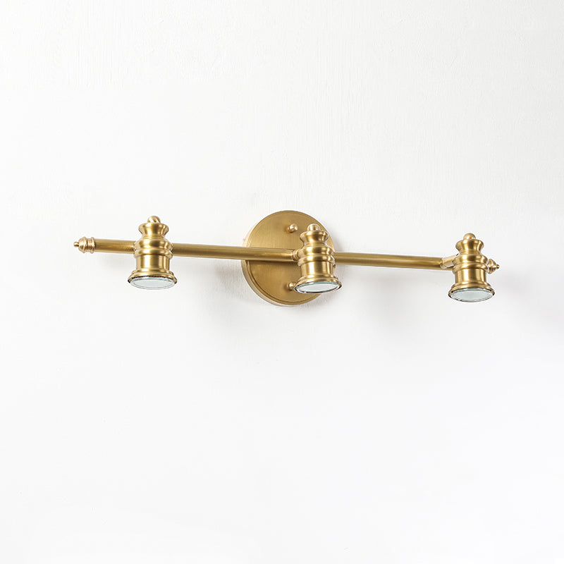 Linea Brass Spotlight Bar-Home & Garden > Lighting > Wall Lights & Sconces-Laren Fete-3 heads L 54cm x H 12cm / L 21.3″ x H 4.7″-Brass-Warm Light-Laren Fete