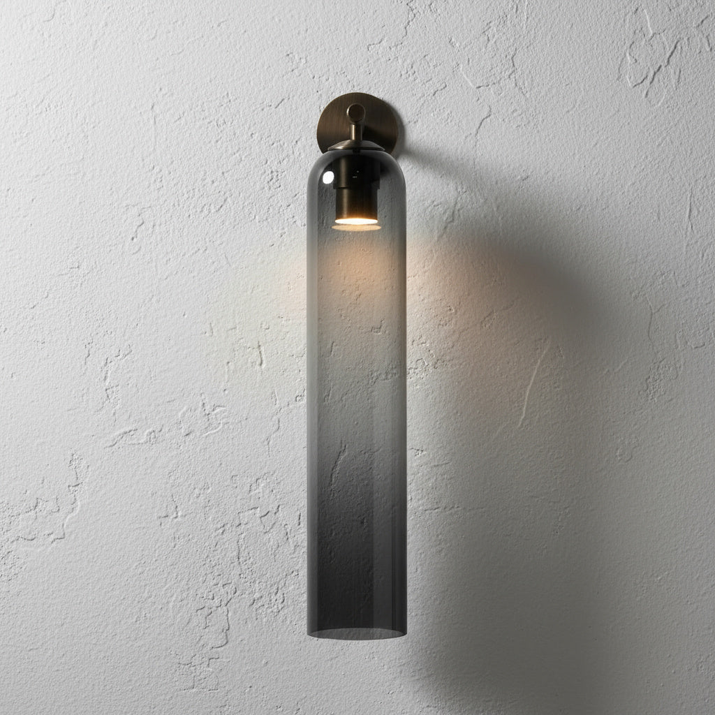 Liviana Glass Globe Wall Sconce-Home & Garden > Lighting > Wall Lights & Sconces-Laren Fete-Gray-Black-Laren Fete