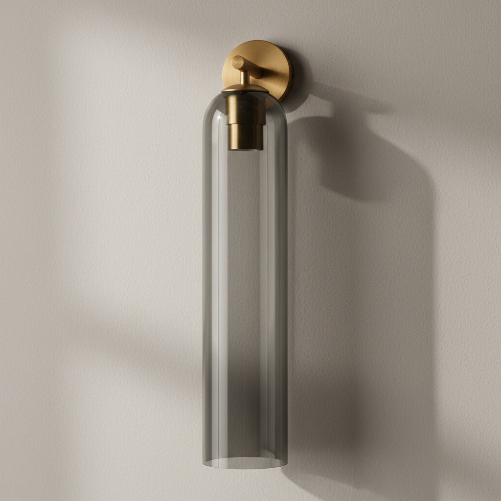 Liviana Glass Globe Wall Sconce-Home & Garden > Lighting > Wall Lights & Sconces-Laren Fete-Gray-Gold-Laren Fete