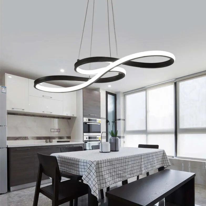 Lumin Black Pendant Light | Dimmable Metal, Modern Kitchen Island Lighting 1