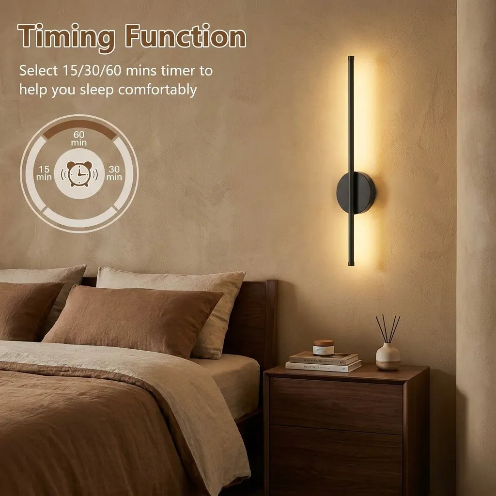 Lumina Magnetic Cordless Sconce-Home & Garden > Lighting > Wall Lights & Sconces-Laren Fete-Black (2pcs)-Laren Fete