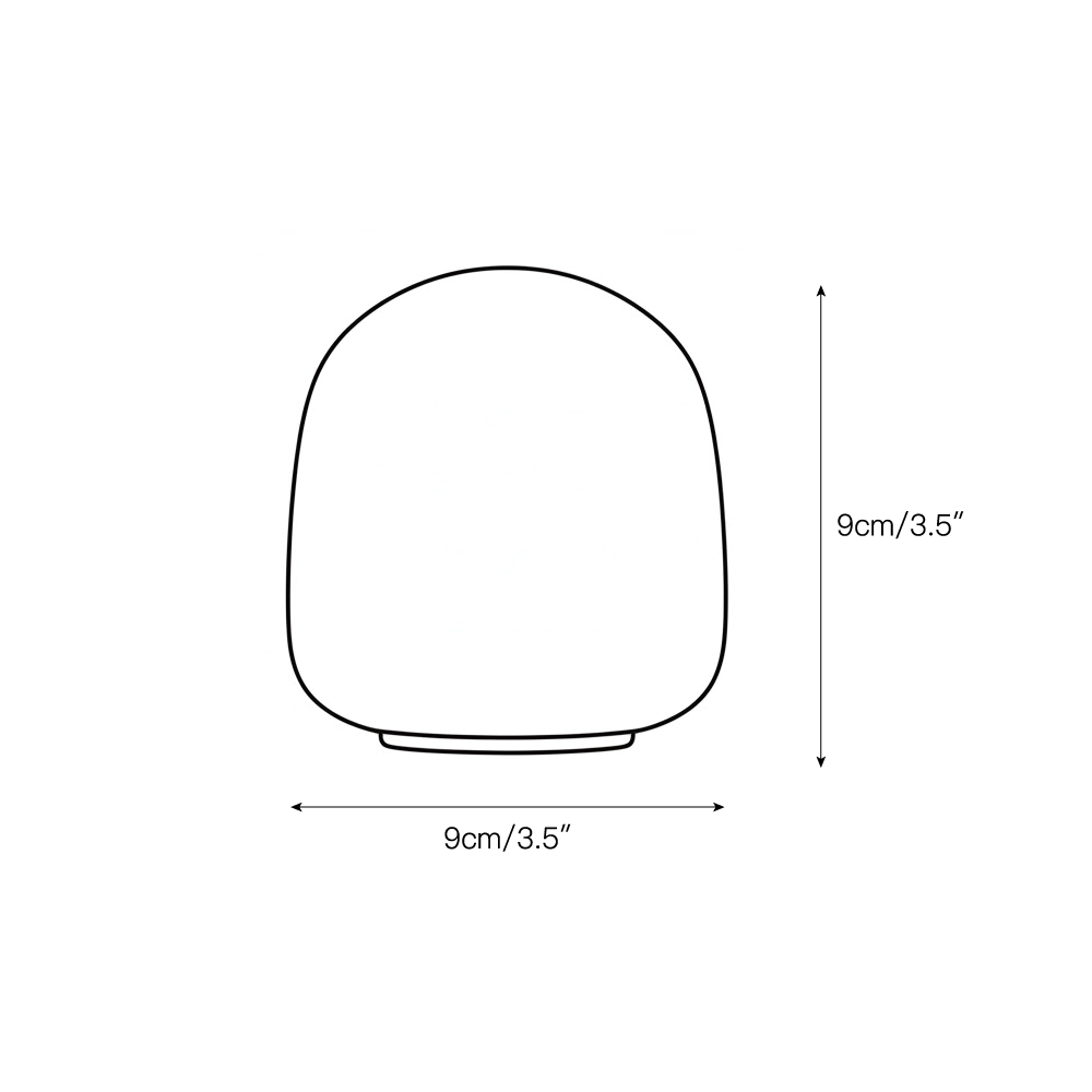 Luna Alabaster Cordless Lamp (Built-in Battery)-Home & Garden > Lighting > Table Lamps-Laren Fete-D 9cm x H 6cm / ∅ 3.5″ x H 2.4″-White-Warm Dimming-Laren Fete
