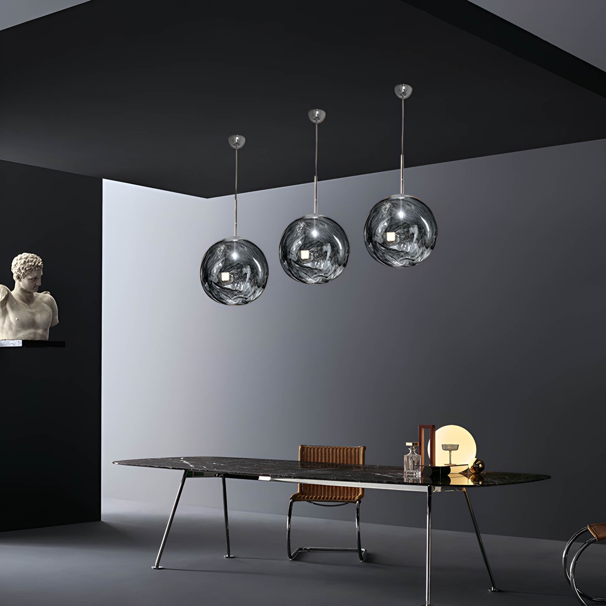 Luna Pendant Light | Handmade Acrylic, Modern Kitchen Island Lighting 1