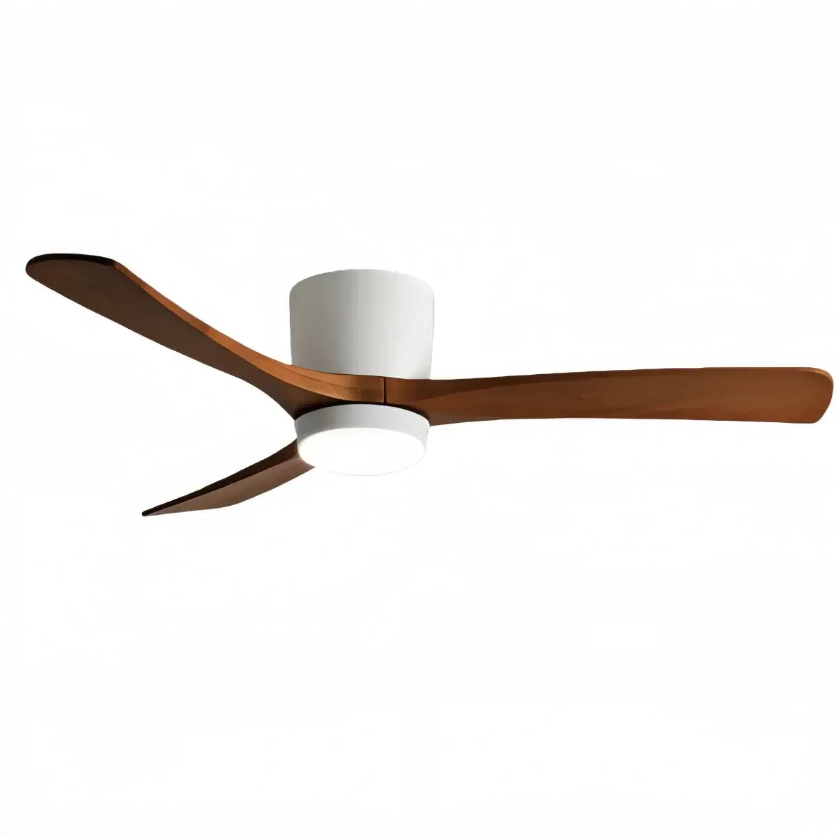 Lunara Wood Blade Ceiling Fan with Light-Home & Garden > Lighting > Ceiling Fans-Laren Fete-D91cm(36″)-Black & Walnut Wood-3 Colors + Remote Control (6-Speed Adjustable)-Laren Fete