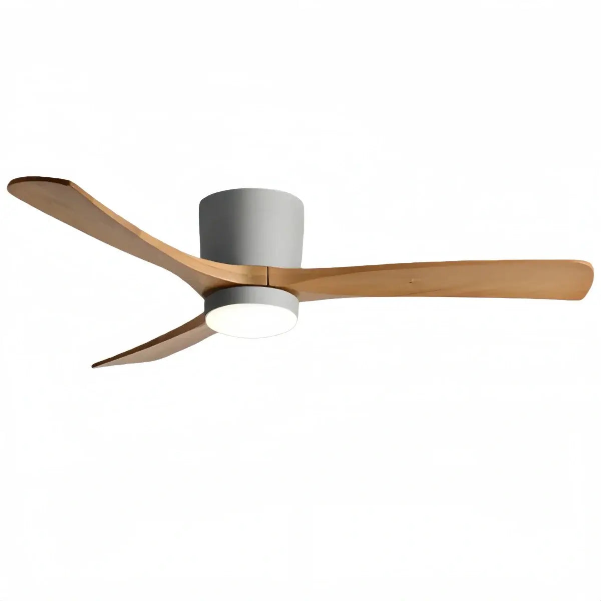 Lunara Wood Blade Ceiling Fan with Light-Home & Garden > Lighting > Ceiling Fans-Laren Fete-D91cm(36″)-Black & Walnut Wood-3 Colors + Remote Control (6-Speed Adjustable)-Laren Fete