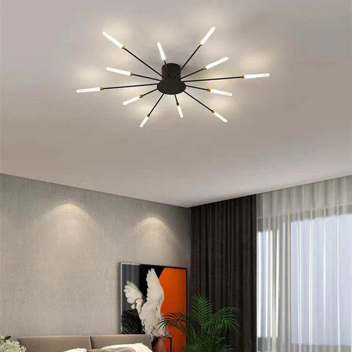 Lunara Ceiling Chandelier | Minimalist Metal, Integrated LED for Dining and Living Rooms 11