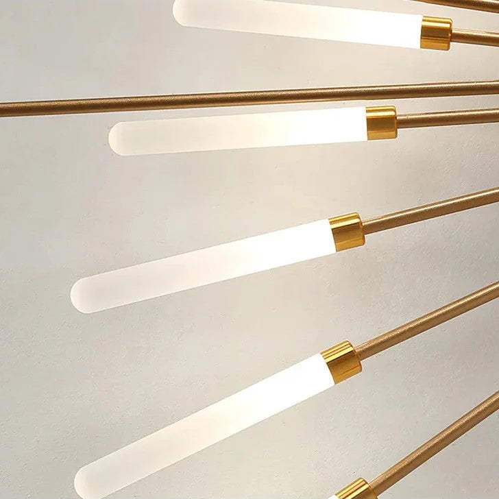 Lunara Ceiling Chandelier | Minimalist Metal, Integrated LED for Dining and Living Rooms 3