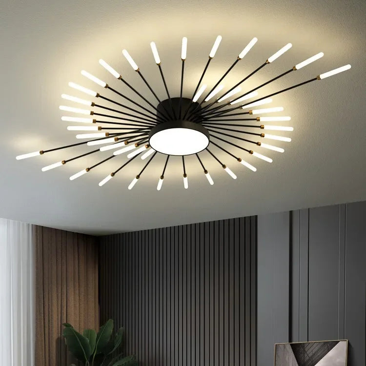 Lunara Ceiling Chandelier | Minimalist Metal, Integrated LED for Dining and Living Rooms 5