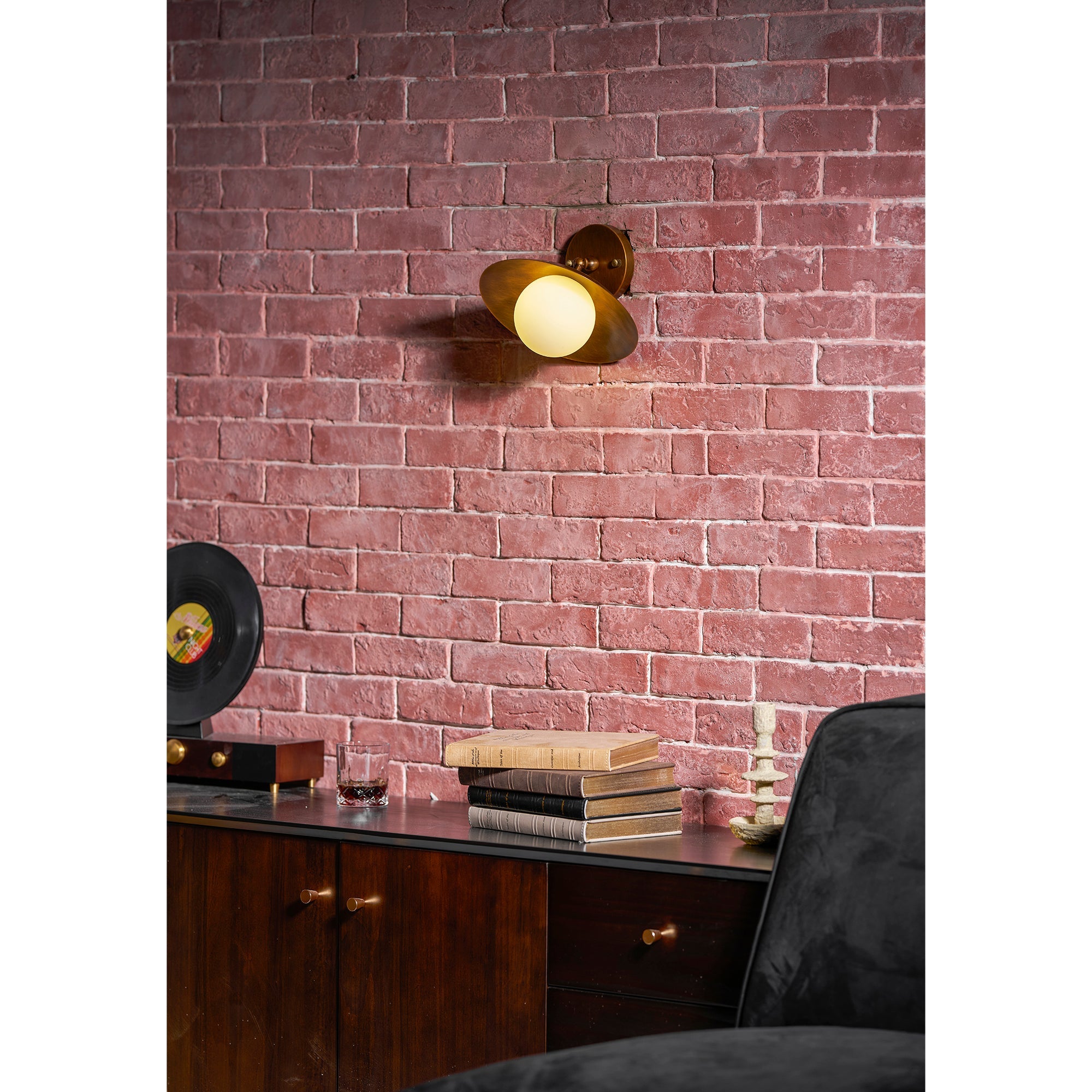 Marie Brass Dome Ceiling Lamp-Home & Garden > Lighting > Ceiling Lights-Laren Fete-D 25.5cm x H 23cm / ∅ 10″ x H 9.1″-Antique Brass-Glass Lampshade-Laren Fete