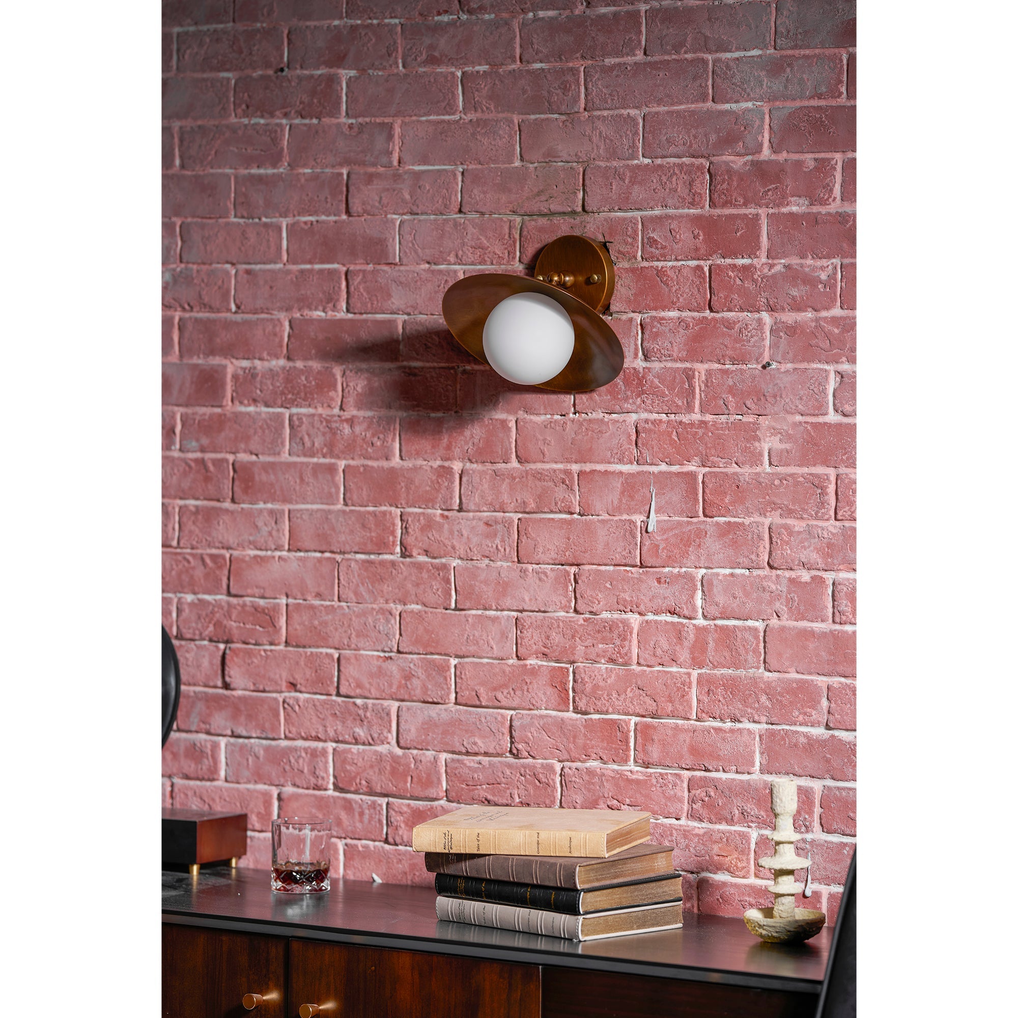 Marie Brass Dome Ceiling Lamp-Home & Garden > Lighting > Ceiling Lights-Laren Fete-D 25.5cm x H 23cm / ∅ 10″ x H 9.1″-Antique Brass-Glass Lampshade-Laren Fete