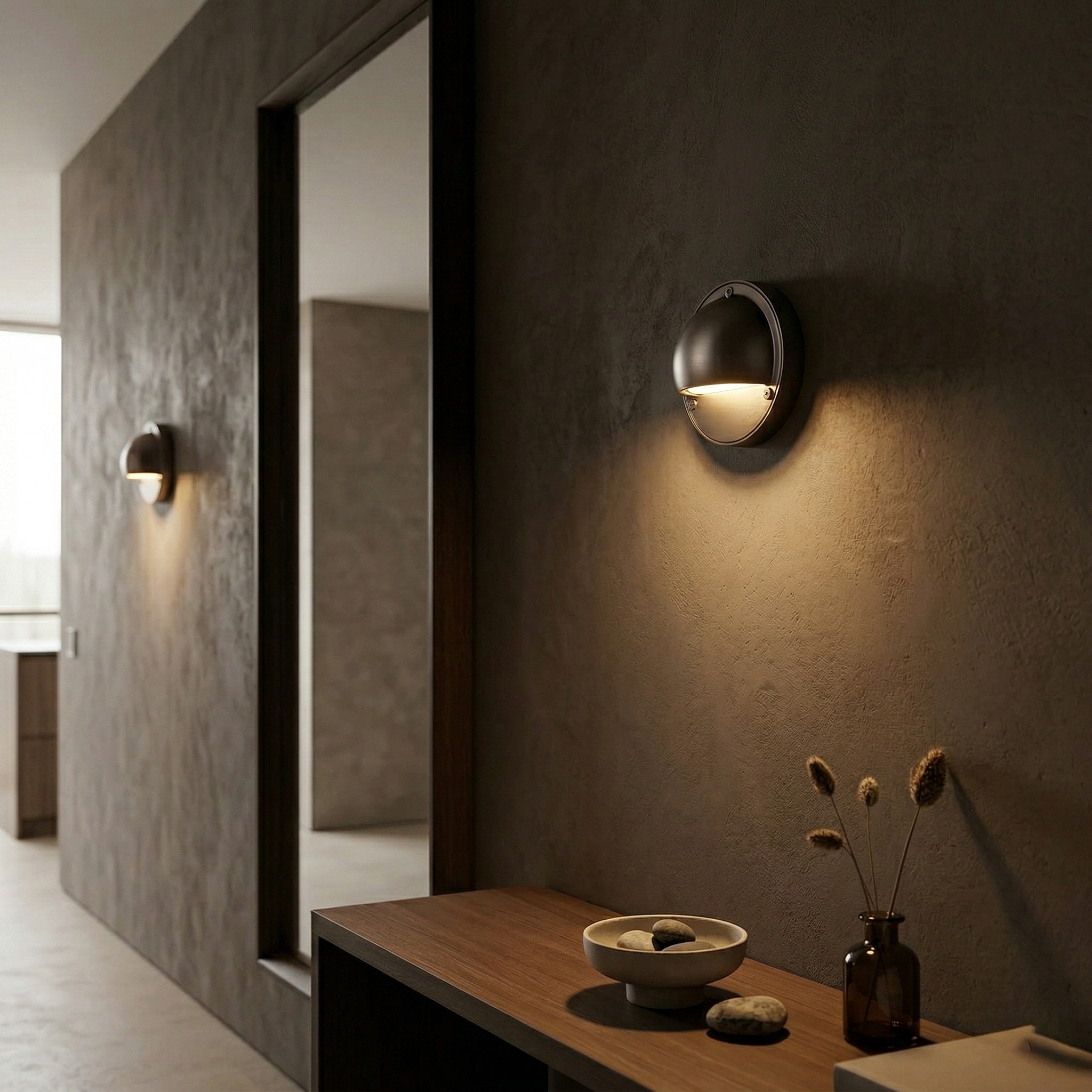 Marin Brass Wall Sconce-Home & Garden > Lighting > Wall Lights & Sconces-Laren Fete-D 10cm x W 5cm x H 10cm / ∅ 3.9″ x W 2″ x H 3.9″-Antique Brass-Laren Fete