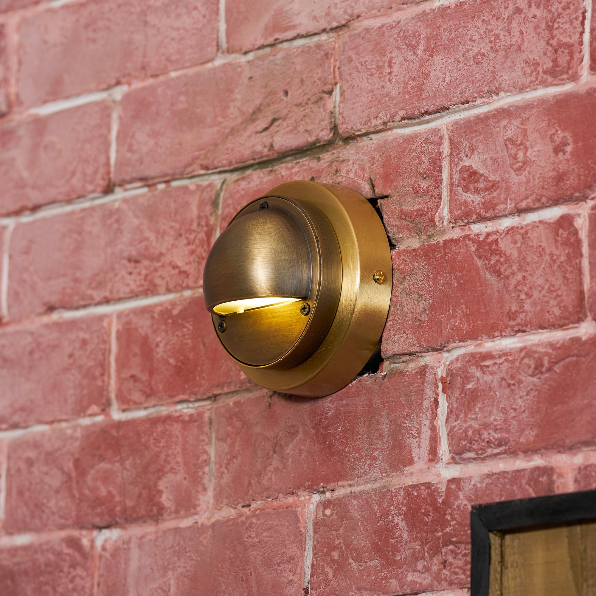 Marin Brass Wall Sconce-Home & Garden > Lighting > Wall Lights & Sconces-Laren Fete-D 10cm x W 5cm x H 10cm / ∅ 3.9″ x W 2″ x H 3.9″-Antique Brass-Laren Fete