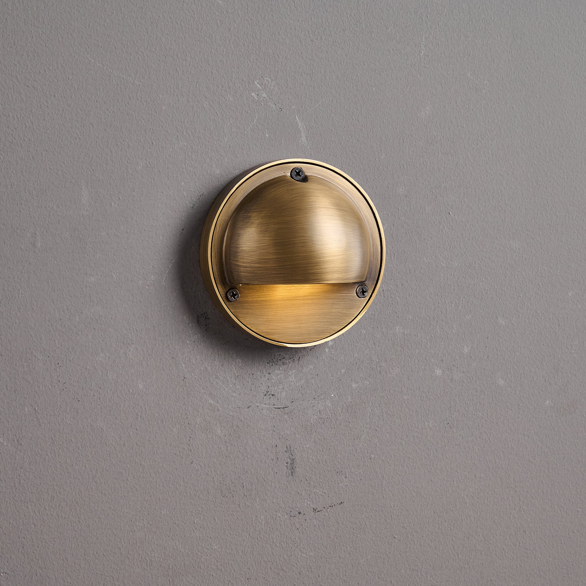 Marin Brass Wall Sconce-Home & Garden > Lighting > Wall Lights & Sconces-Laren Fete-D 10cm x W 5cm x H 10cm / ∅ 3.9″ x W 2″ x H 3.9″-Antique Brass-Laren Fete