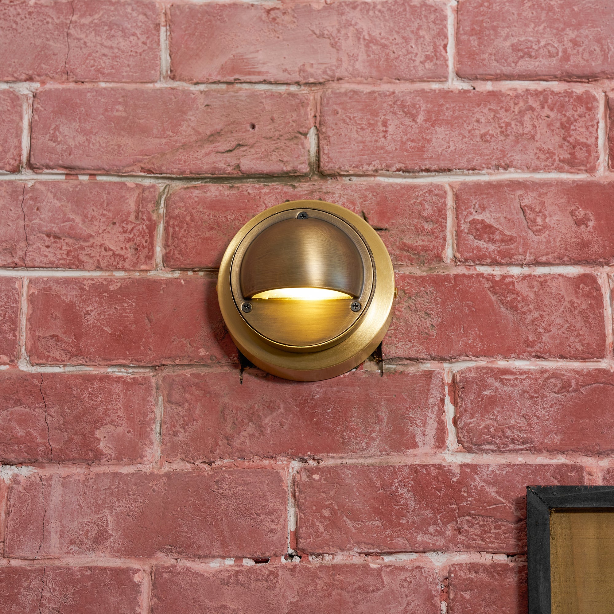 Marin Brass Wall Sconce-Home & Garden > Lighting > Wall Lights & Sconces-Laren Fete-D 10cm x W 5cm x H 10cm / ∅ 3.9″ x W 2″ x H 3.9″-Antique Brass-Laren Fete