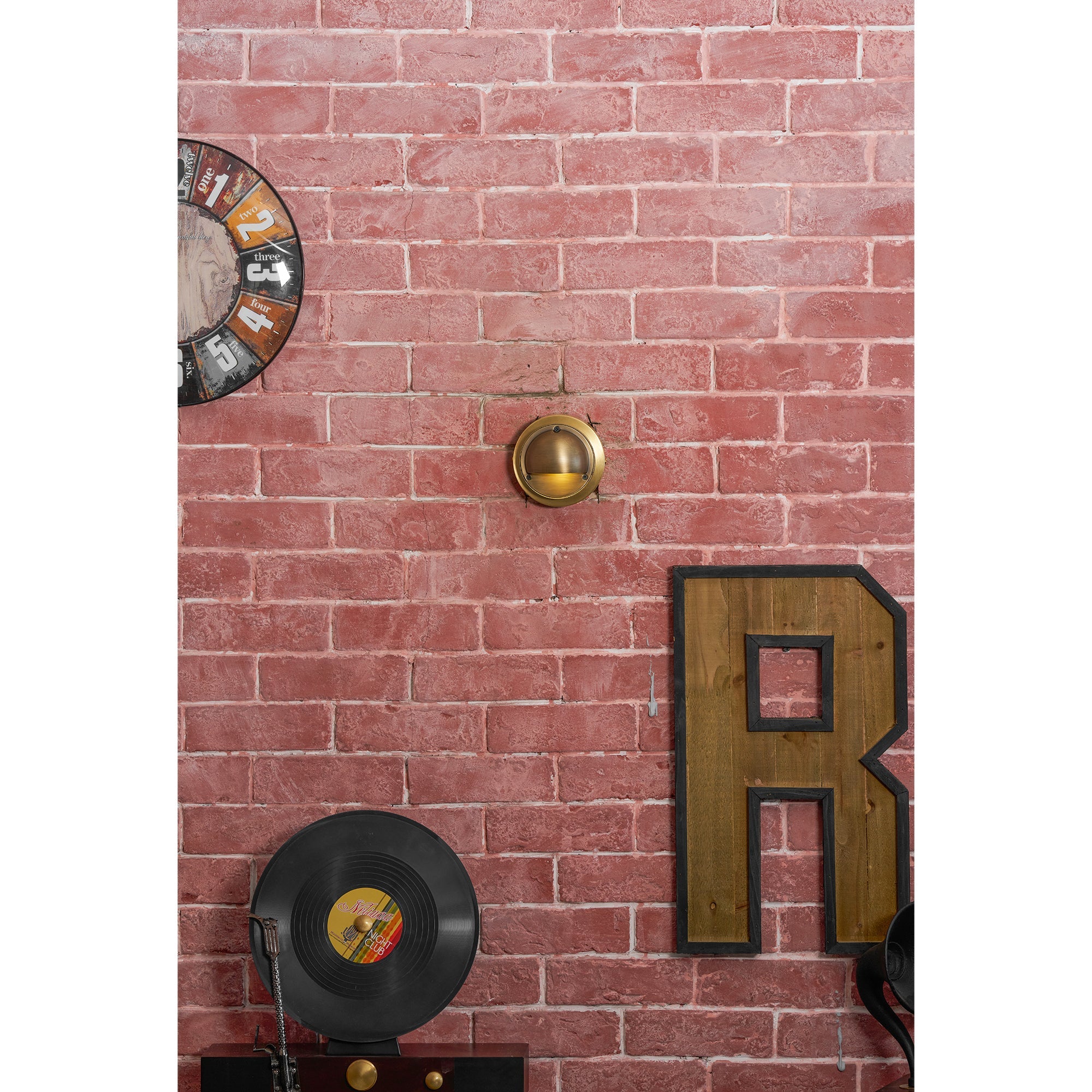 Marin Brass Wall Sconce-Home & Garden > Lighting > Wall Lights & Sconces-Laren Fete-D 10cm x W 5cm x H 10cm / ∅ 3.9″ x W 2″ x H 3.9″-Antique Brass-Laren Fete