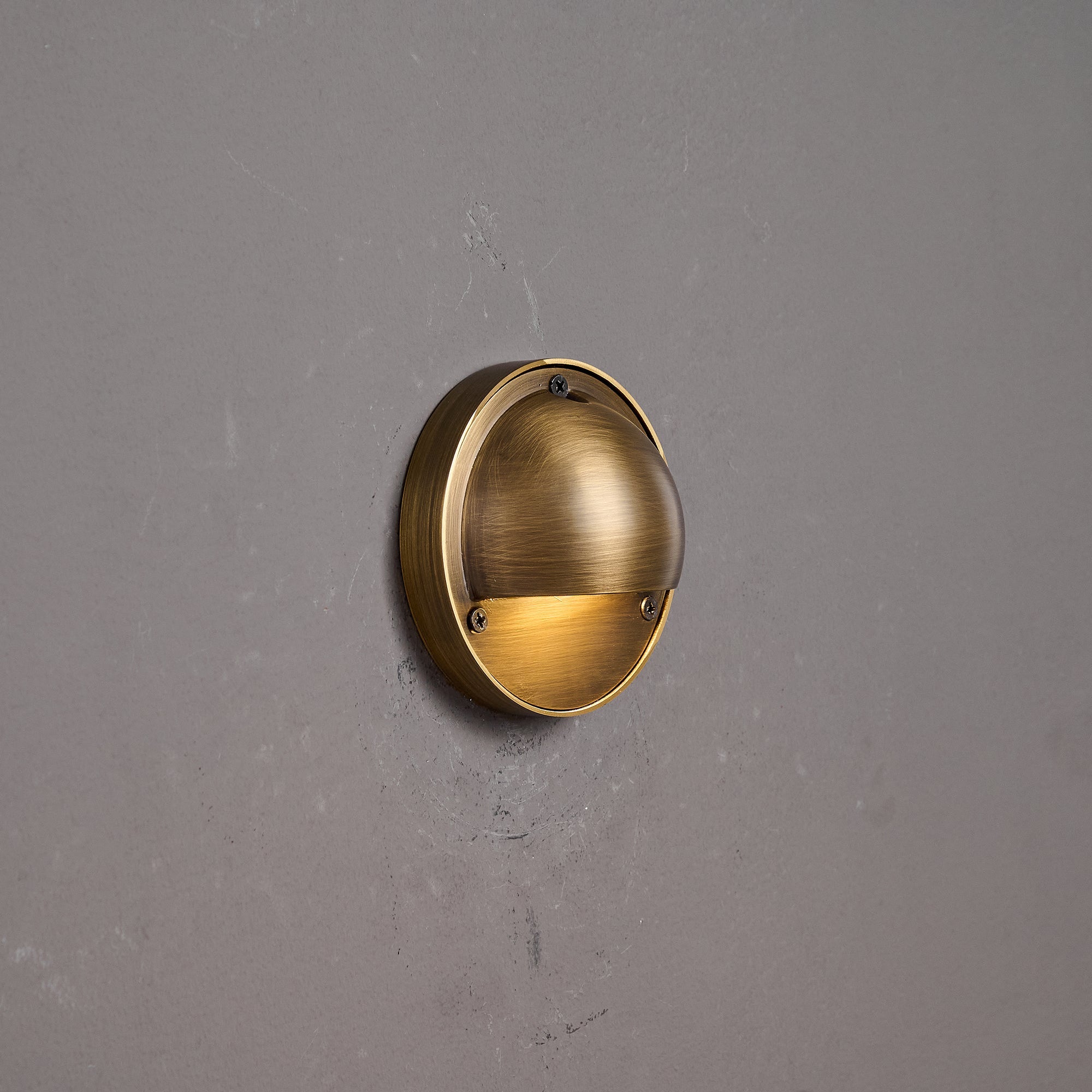 Marin Brass Wall Sconce-Home & Garden > Lighting > Wall Lights & Sconces-Laren Fete-D 10cm x W 5cm x H 10cm / ∅ 3.9″ x W 2″ x H 3.9″-Antique Brass-Laren Fete