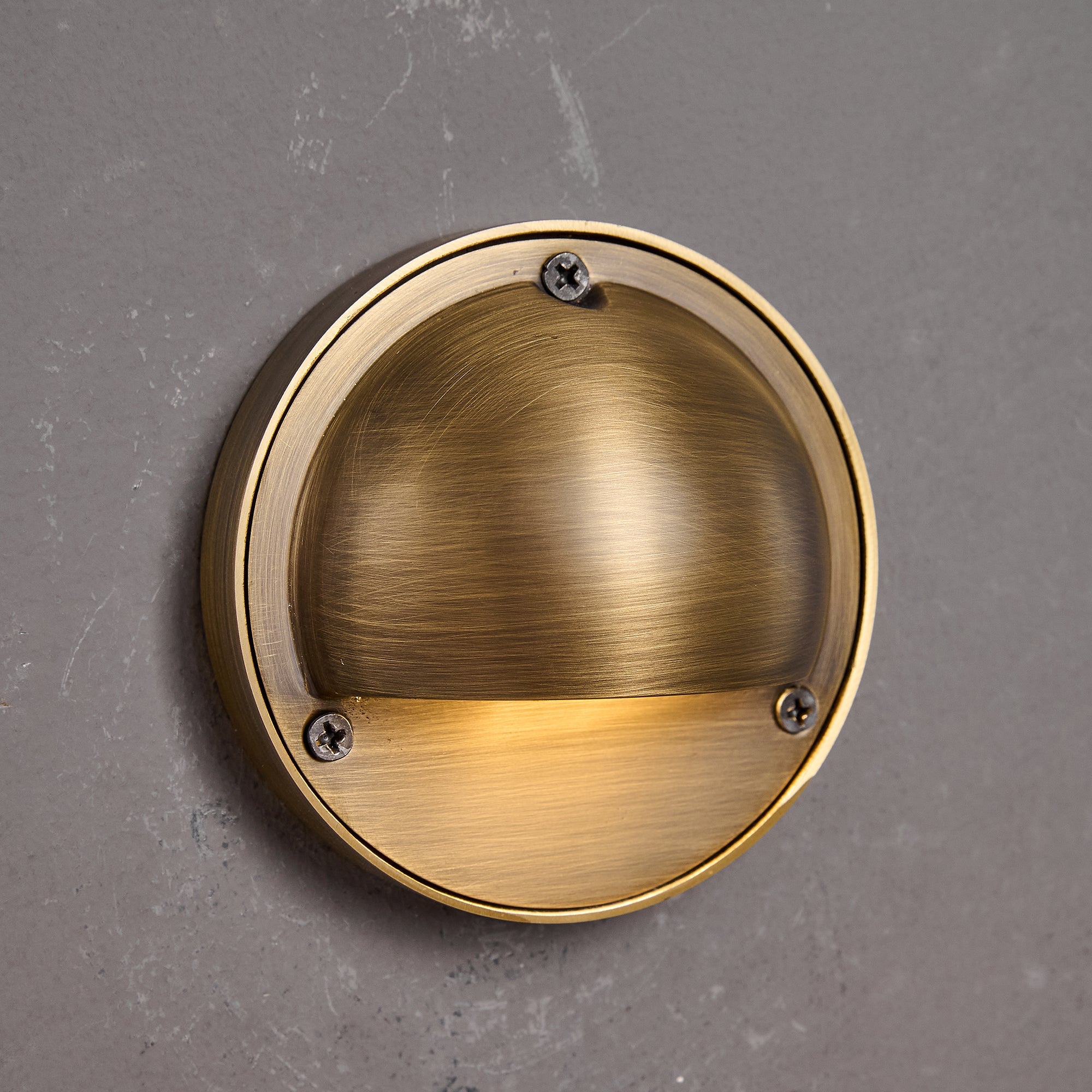 Marin Brass Wall Sconce-Home & Garden > Lighting > Wall Lights & Sconces-Laren Fete-D 10cm x W 5cm x H 10cm / ∅ 3.9″ x W 2″ x H 3.9″-Antique Brass-Laren Fete