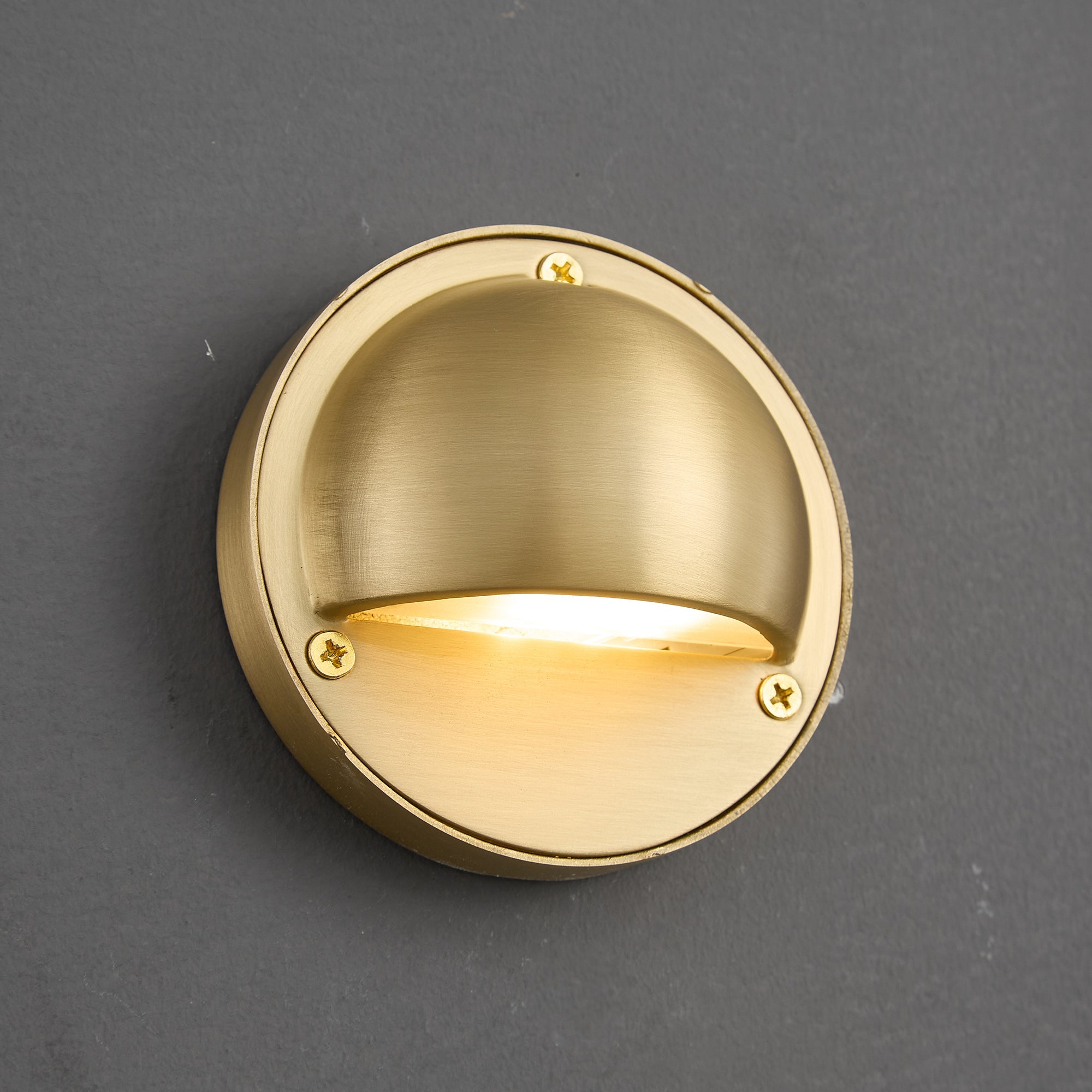 Marin Brass Wall Sconce-Home & Garden > Lighting > Wall Lights & Sconces-Laren Fete-D 10cm x W 5cm x H 10cm / ∅ 3.9″ x W 2″ x H 3.9″-Antique Brass-Laren Fete